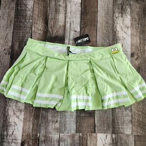 Keroppi Sanrio Pleated Swim Varsity Stripe Skirted Swim Bottoms Hot Topic NEW